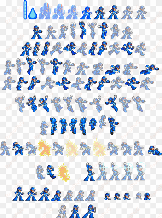 megaman x movement sprite list - megaman x sprites hd