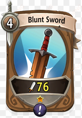 melee 0 card hero blunt sword - melee