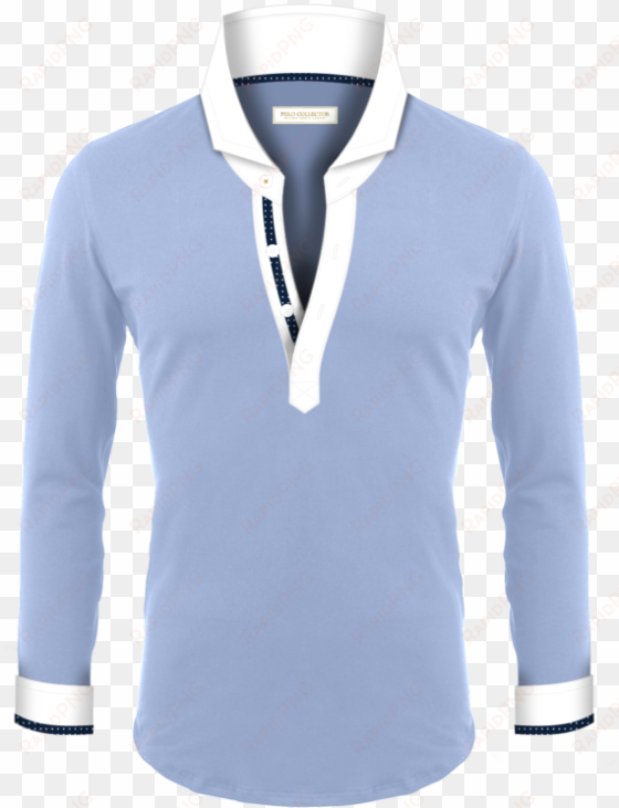 men long sleeves polo - t-shirt