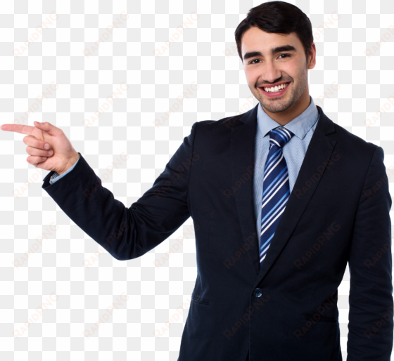 men pointing left png background photo - man pointing png