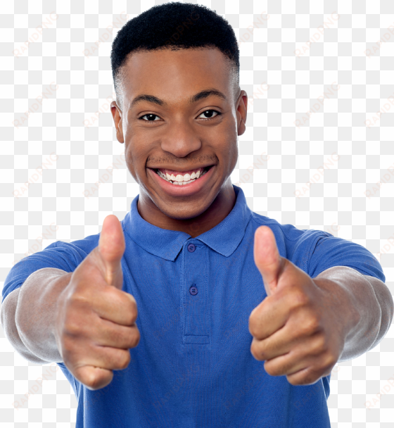 men pointing thumbs up png image