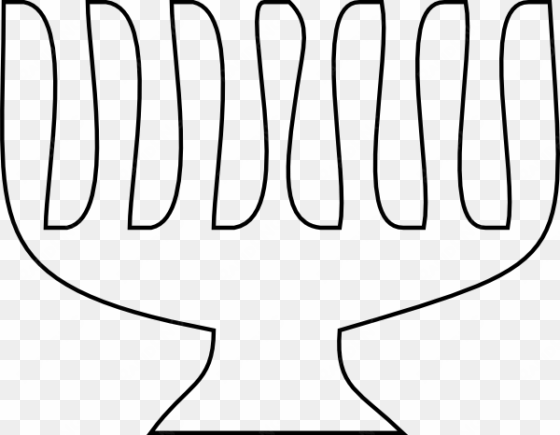 menorah clip art - menorah outline clipart