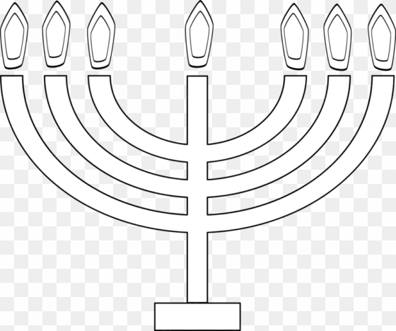 menorah hanukkah computer icons candle clip art christmas - hanukkah clip art black and white