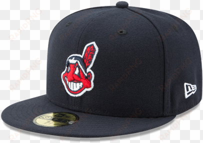 men's cleveland indians new era navy blue game authentic - new era