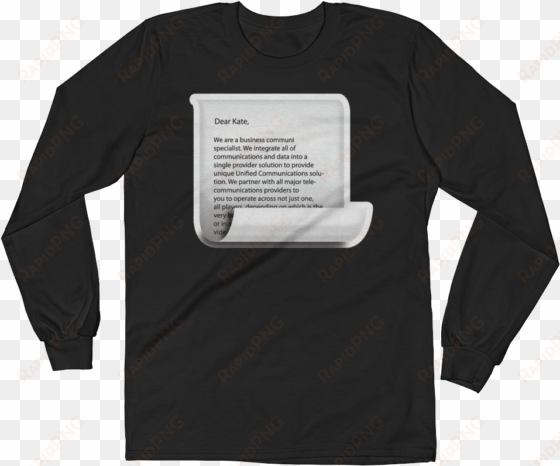 Men's Emoji Long Sleeve T Shirt - Bill Rights Shirt transparent png image
