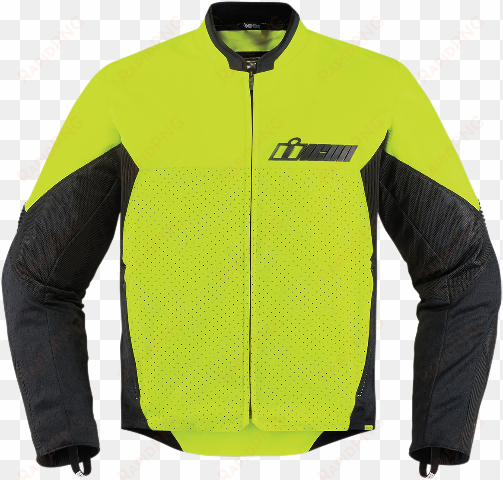 mens icon yellow textile stealth konflict motorcycle - jacket