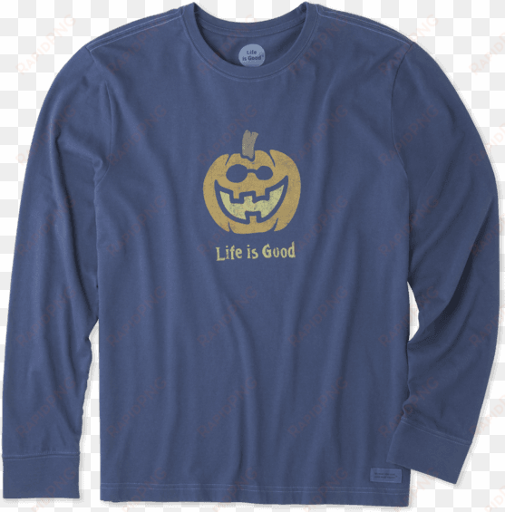 men's pumpkin long sleeve crusher - life is good