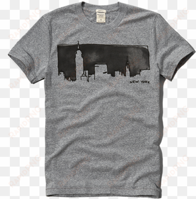 mens watercolor nyc graphic tee - t-shirt