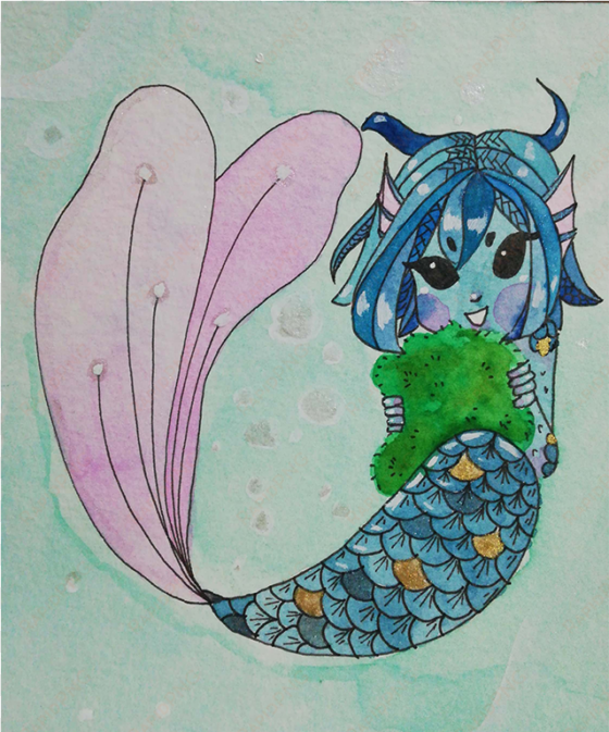 mermaid - cartoon