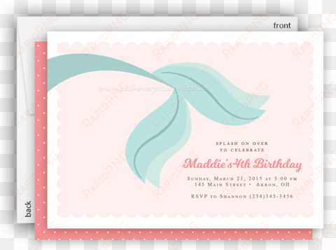 mermaid tail party invitation • baby shower birthday - baby shower