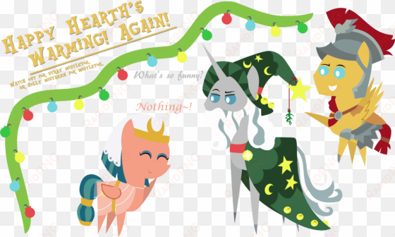 merry christmas, mistletoe, pointy ponies, pony, prank, - star swirl the bearded