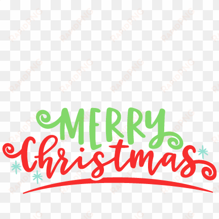 merry christmas text clipart file - calligraphy