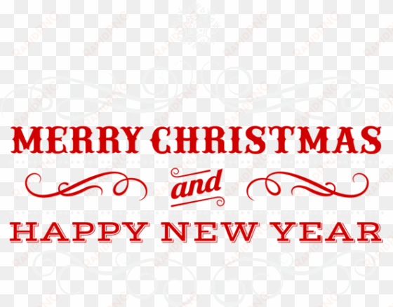 Merry Christmas Transparent Clip Art Image - Merry Christmas And Happy New Year Png transparent png image