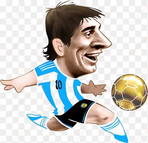Messi Football Soccer, Soccer Players, Cartoon Pics, - Caricaturas Futbol transparent png image