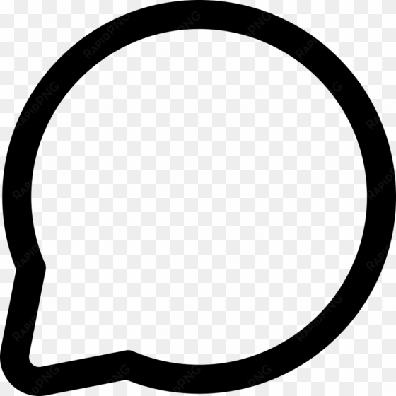 messsage circular outlined speech bubble comments - line
