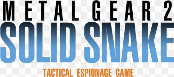 metal gear - metal gear 2 solid snake logo