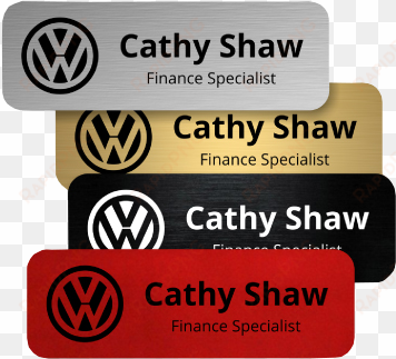 metal name tags - volkswagon flag sfb-6035c