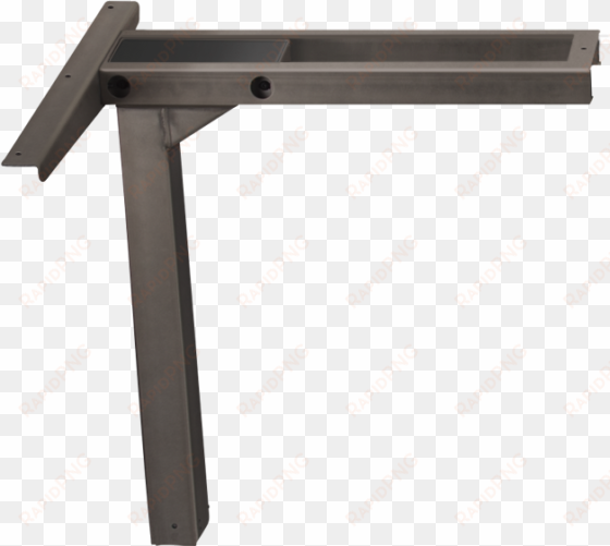 metallic stand up desk frame left side - rain gutter