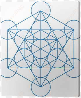 metatrons cube canvas print • pixers® • we live to - metatron's cube simple