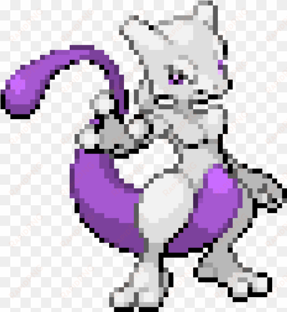 mewtwo - first gen pokemon pixel art