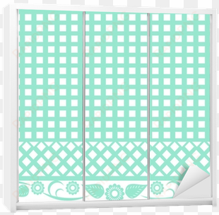 mexican decoration papel picado wardrobe sticker • - paper