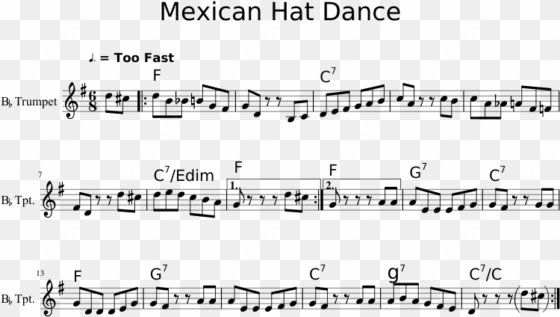 mexican hat dance sheet music 1 of 1 pages - mark eliyahu sheet violin