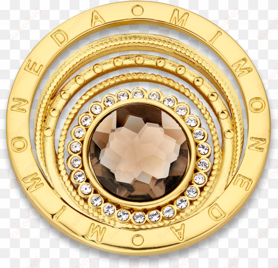 mi moneda large carina gold plate coin - mi moneda - monedas | roze goud | sw-cari-03-l