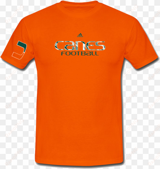 miami hurricanes adidas canes football ultimate t-shirt - t-shirt