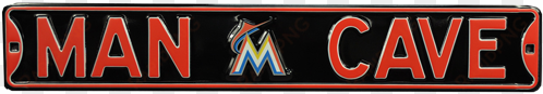 miami marlins “man cave” authentic street sign - man cave new york knicks street sign