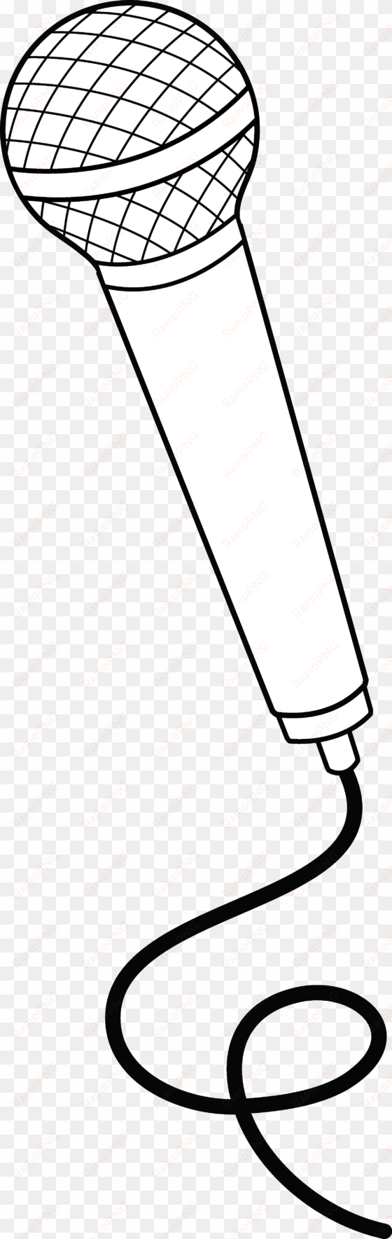 mic clipart png - microphone clipart black and white