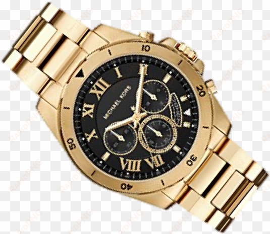 michael kors watch battery gold - michael kors brecken chronograph gold tone black dial