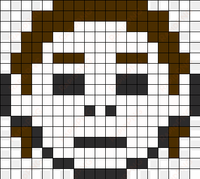 michael myers perler bead pattern / bead sprite - minecraft pixel art michael myers