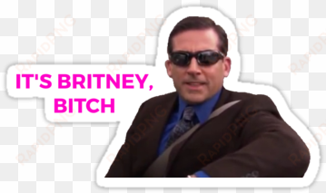 michael scott of the office • also buy this artwork - michael scott it's britney sticker