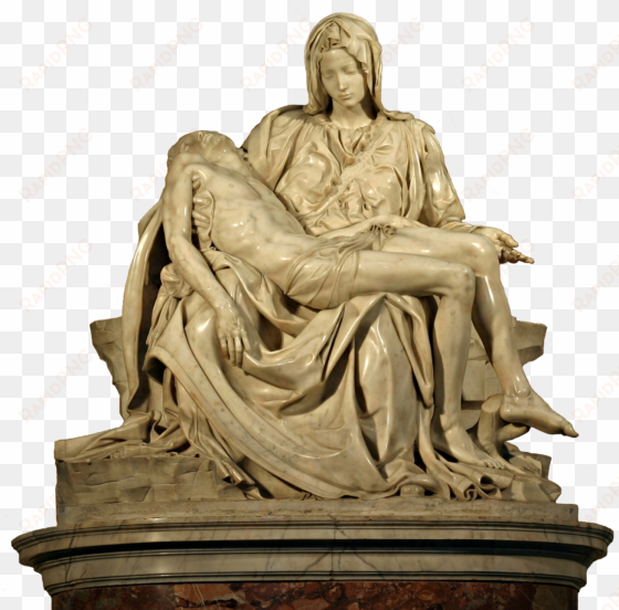 Michelangelo's Pieta 5450 Cut Out - Saint Peter's Basilica, Pietà transparent png image