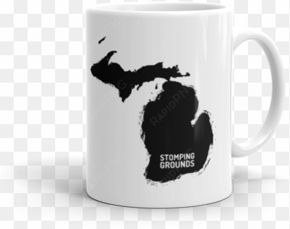 michigan state coffee mug - pink michigan rectangle magnet