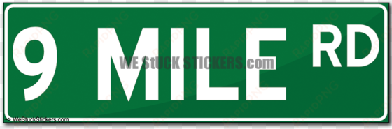 michigan's mile road street signs - sign
