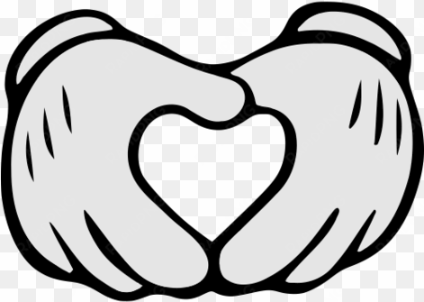 mickey hand vector mickey mouse hands heart mickey - cartoon mickey mouse hands