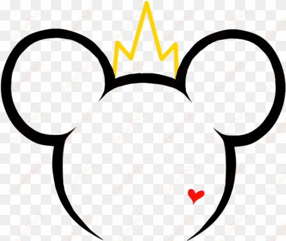 mickey head outline clipart collection - tatuajes de mickey mouse