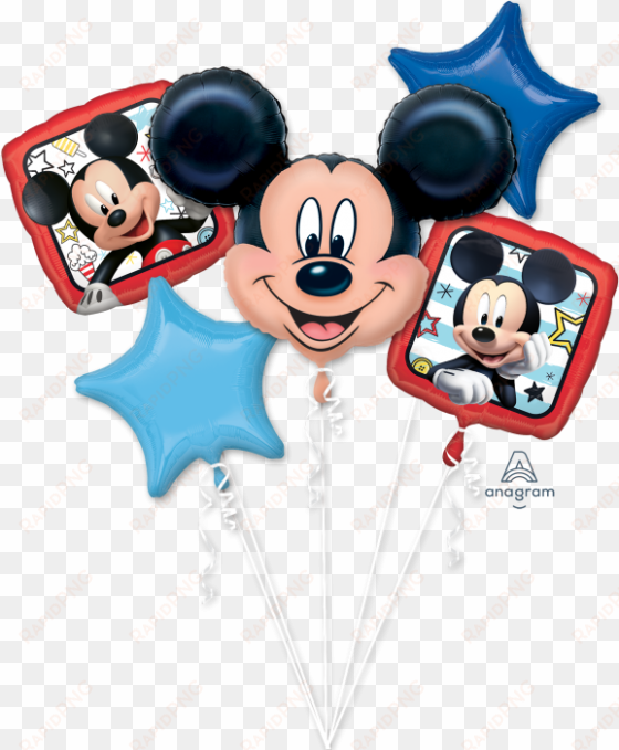 Mickey Mouse Bouquet - 27" Mickey Mouse Head Balloon - Mylar Balloons Foil transparent png image