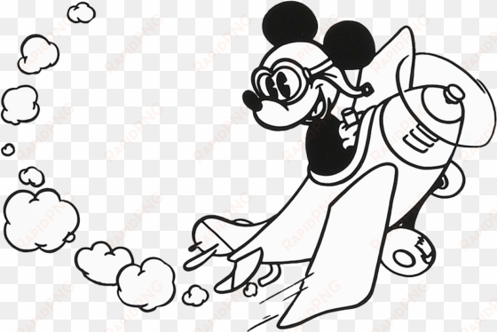 mickey mouse clipart black and white - disney black & white