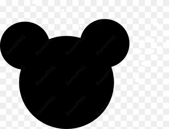 mickey mouse ears clip art black and white - minnie mouse black clipart