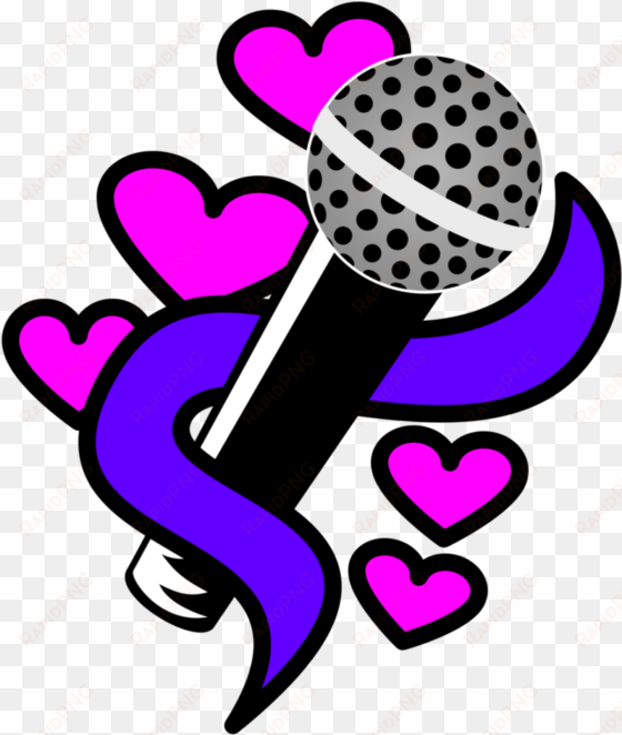 microphone with hearts cutie mark - mlp cutie marks music