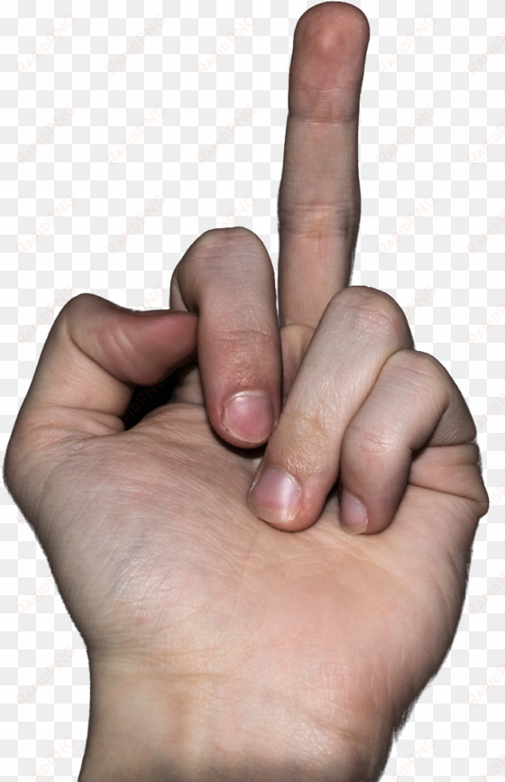 middle finger png