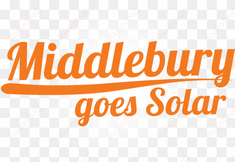 middlebury goes solar campaign logo - middlebury