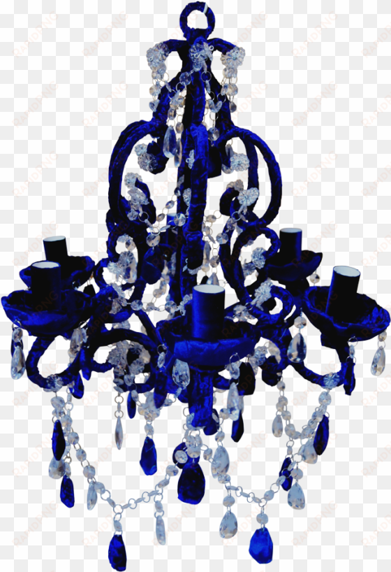 midnight blue - blue chandelier png