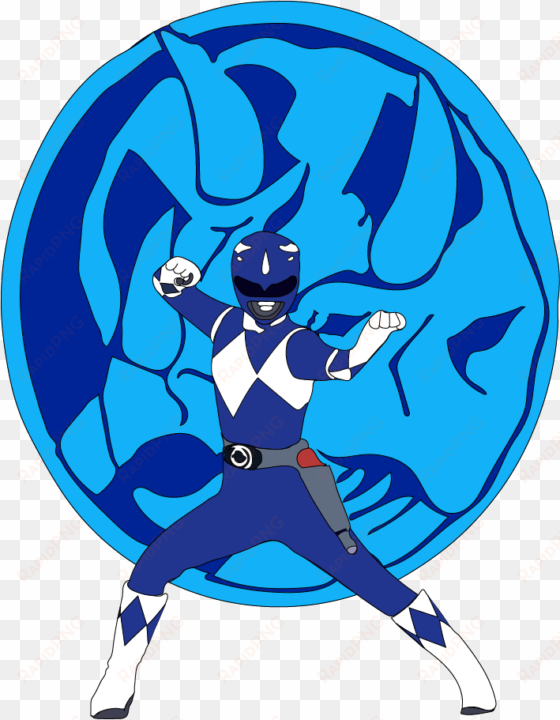 mighty morphin power rangers blue ranger remake by - blue power ranger png