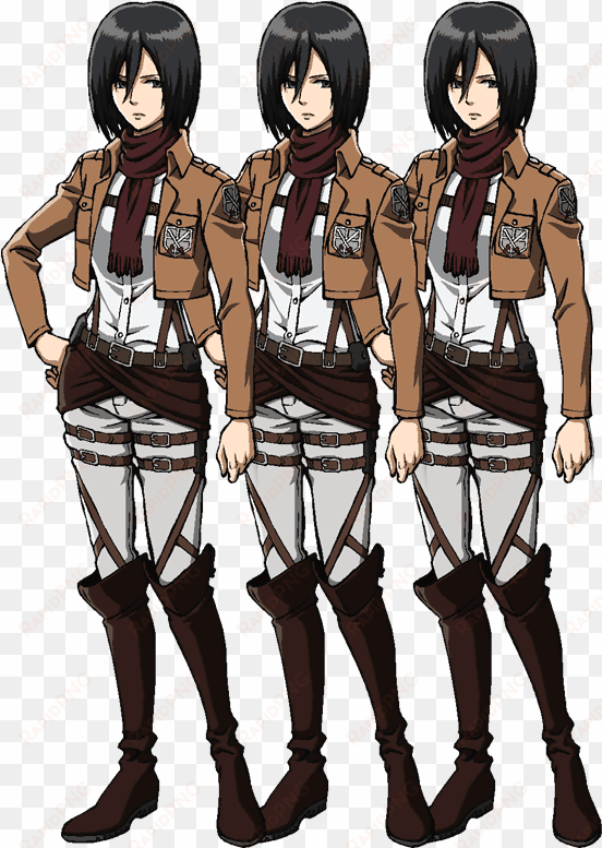 mikasaglitch - attack on titan scout outfit