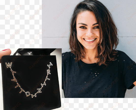 mila kunis necklace by k kane - mila kunis bad spies