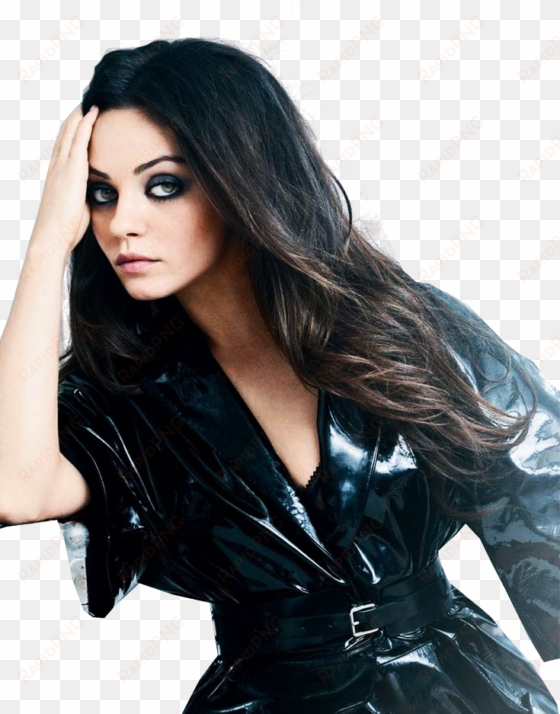 mila kunis png transparent picture - mila kunis black hair