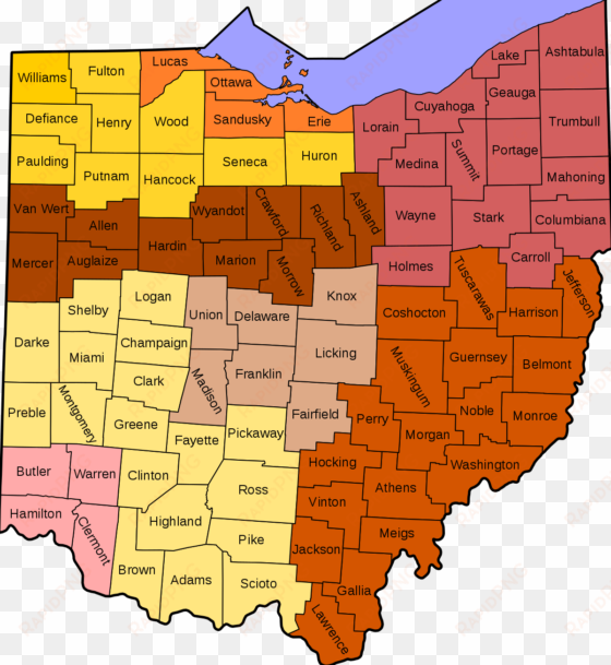 milan ohio map